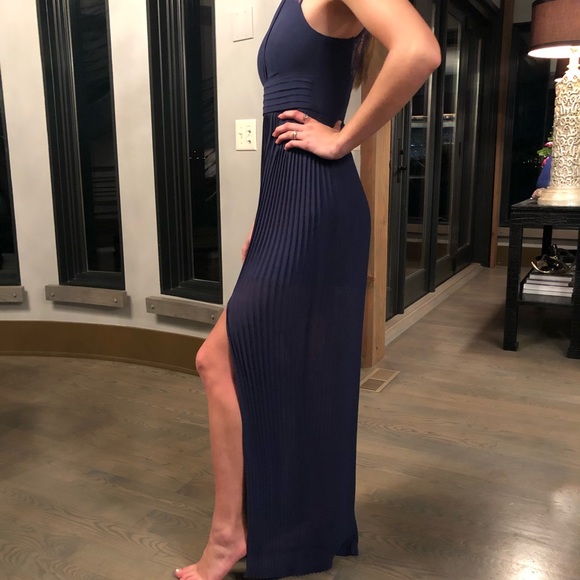 Navy Maxi Dress - Picture 3 of 5